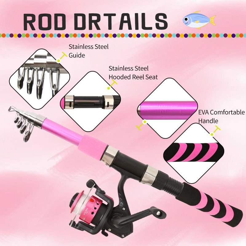 Zestaw wędkarski dla dzieci, d – Fishing Rod Building Kit recenzja i cena